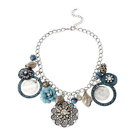 Mixit Patina Charm Necklace