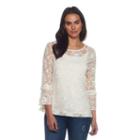 Skyes The Limit Venezia Bell Sleeve Lace Top- Plus