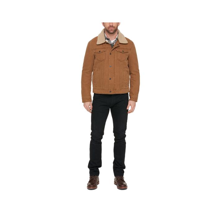 Levis Canvas Sherpa Trucker Jacket