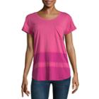 A.n.a Short Sleeve Crew Neck T-shirt-womens Petite