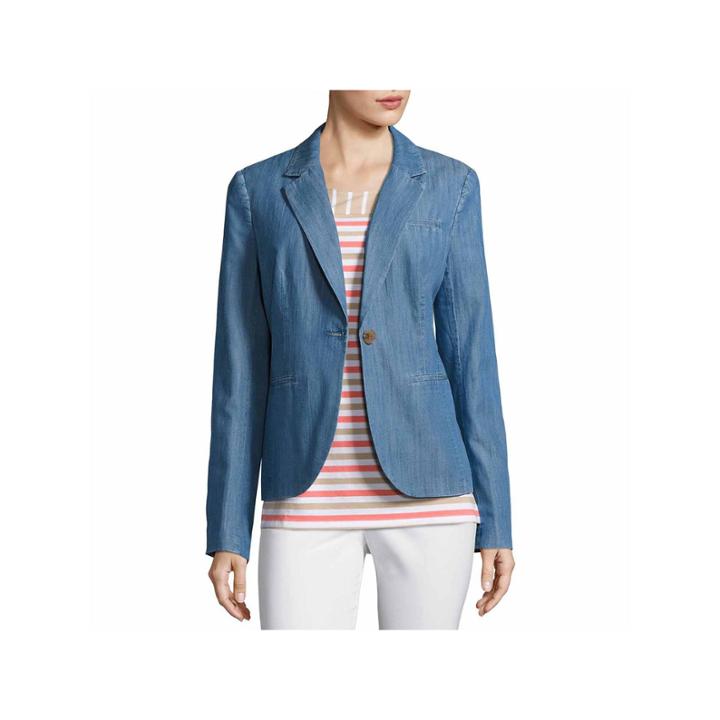 St. John's Bay Denim Jacket-talls