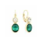 Monet Jewelry Green Drop Earrings