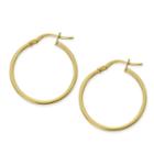 Made In Italy 24k Gold Over Silver Sterling Silver 24mm Hoop Earrings