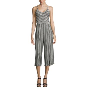 Eyeshadow Jumpsuit Sleeveless Jumpsuit-juniors