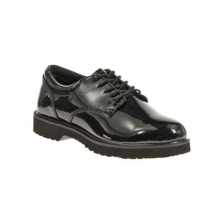 Bates Hi Gloss Womens Patent Leather Duty Oxfords
