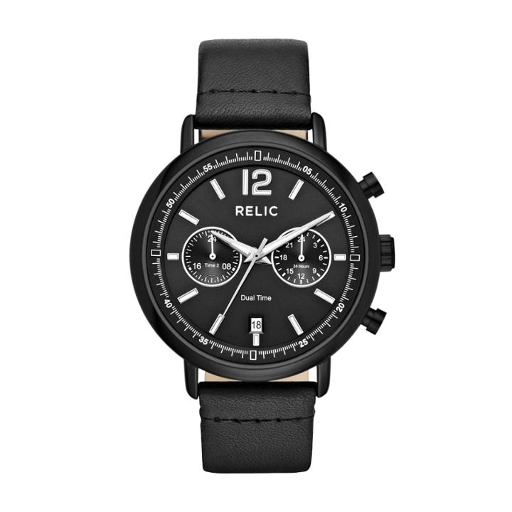 Relic Mens Black Strap Watch-zr15933