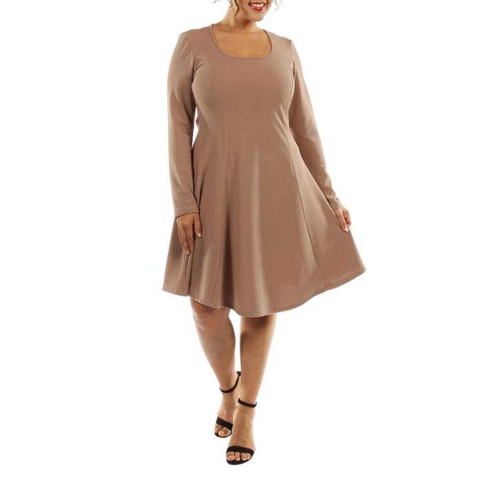 24/7 Comfort Apparel Temptress A-line Dress-plus