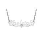 Disney Personalized Cinderella 11x36mm Name Necklace