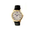Heritor Automatic Laudrup Mens Leather Magnified Date-gold/silver Tone Watch
