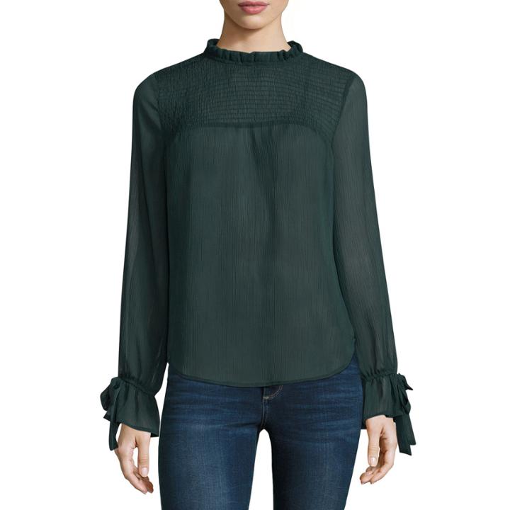 Belle + Sky Bow Tie Sleeve Top