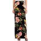 I Jeans By Buffalo Tropical Floral Print Maxi Skirt