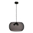 Peter 3-light Black Chandelier