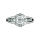 Womens 1 1/4 Ct. T.w. Round White Diamond 14k Gold Engagement Ring