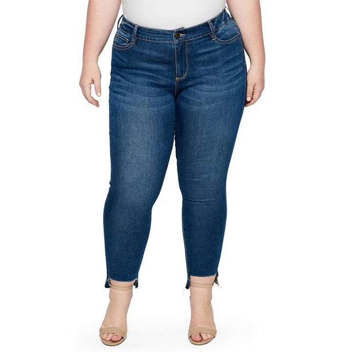 Boutique + Step Hem Skinny Jean - Plus