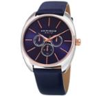 Akribos Xxiv Mens Blue Strap Watch-a-998bu