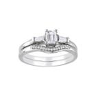 3/4 Ct. T.w. Emerald-cut Diamond Bridal Ring Set