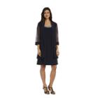 R & M Richards Panel Jacket 3/4 Sleeve Embellished Jacket Dress-petites