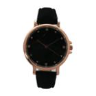 Olivia Pratt Womens Black Strap Watch-d60034black
