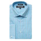 Stacy Adams Long Sleeve Woven Gingham Dress Shirt
