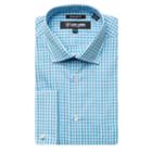 Stacy Adams Long Sleeve Woven Gingham Dress Shirt