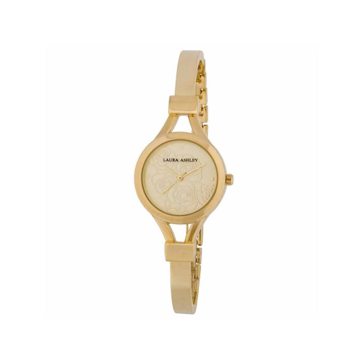 Laura Ashley Womens Gold Tone Bangle Watch-la31019yg