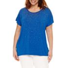 Liz Claiborne Embellished T-shirt-plus