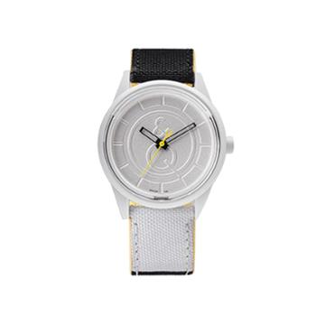 Q & Q Smilesolar White/black Sport Strap Watch