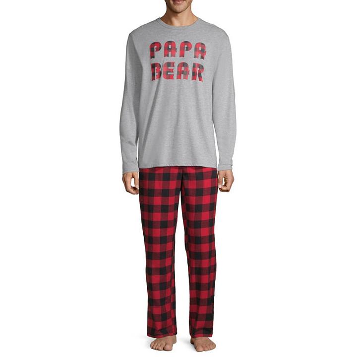 North Pole Trading Company Plaid Papa Bear 2 Piece Set -men's