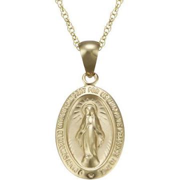 Miraculous Pendant 10k Gold Necklace