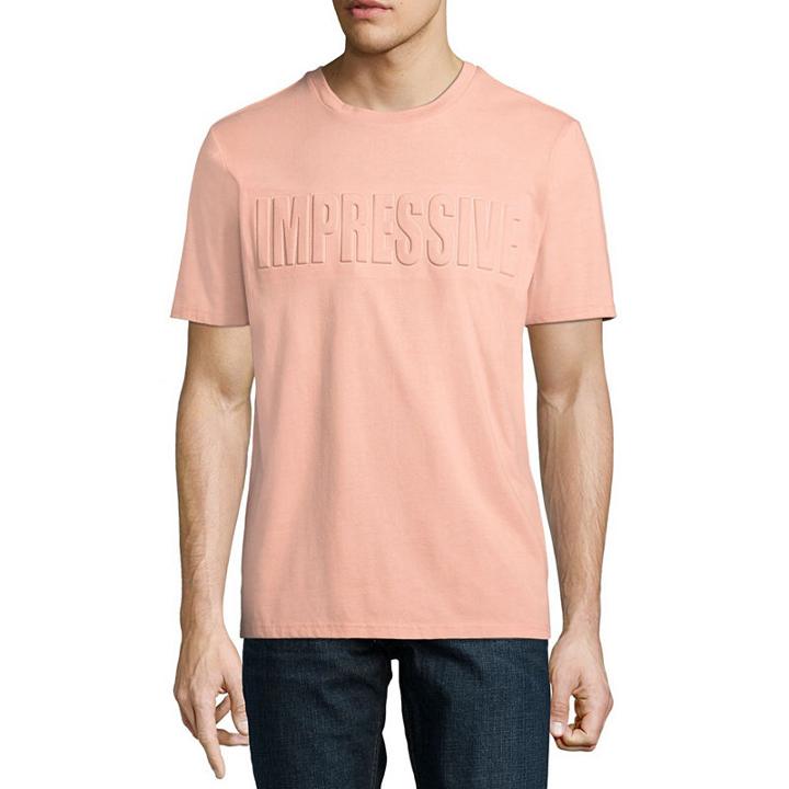 Impressive Embossed Graphic Tee