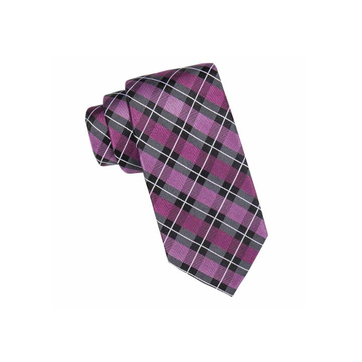 Stafford Max Plaid Silk Tie