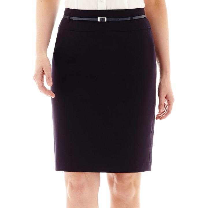 Liz Claiborne Pencil Skirt With Belt