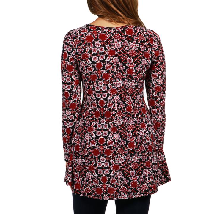 24/7 Comfort Apparel Woodside Tunic Top