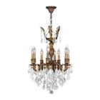Versailles Collection 8 Light Antique Bronze Finish And Crystal Chandelier