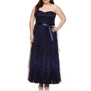Social Code Sleeveless Ball Gown-juniors Plus