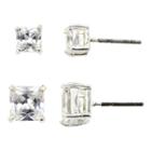 Sparkle Allure&trade; Square-cut Cubic Zirconia 2-pc. Stud Earring