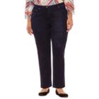 Alfred Dunner Gypsy Moon Knit Flat Front Pants-plus