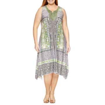 Unity Sleeveless Beaded Maxi Dress-plus