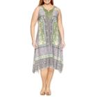 Unity Sleeveless Beaded Maxi Dress-plus