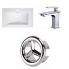 30-in. W 1 Hole Ceramic Top Set In White Color - Cupc Faucet Incl.