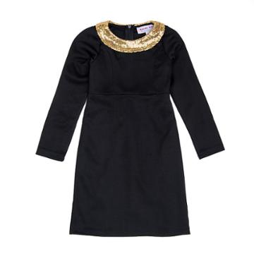 Mayah Kay Fashion Sequin-collar Sheath Dress