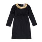 Mayah Kay Fashion Sequin-collar Sheath Dress