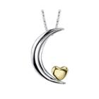 Inspired Moments&trade; Sterling Silver Love You To The Moon Pendant Necklace