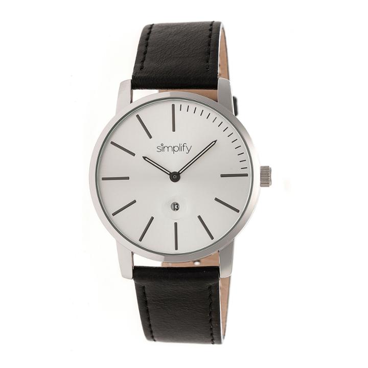 Simplify The 4700 Unisex Black Strap Watch-sim4701