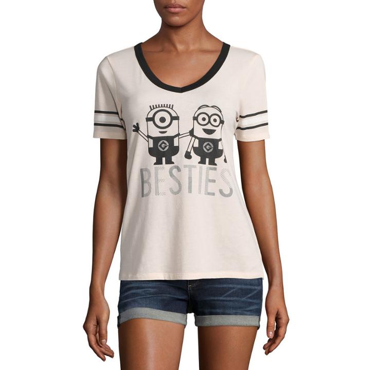 Minions Besties Graphic T-shirt- Juniors