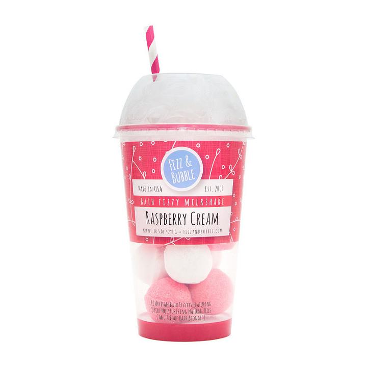Fizz & Bubble Milkshake Bath Bomb - Raspberry Cream
