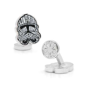 Star Wars Clone Trooper Typography Cuff Links