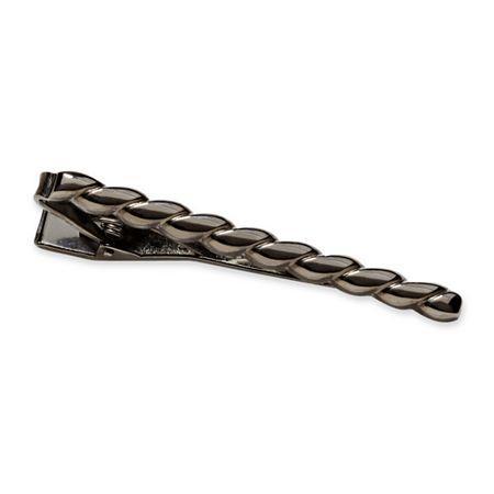 Gun Metal Twisted Rope Tie Bar