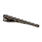 Gun Metal Twisted Rope Tie Bar