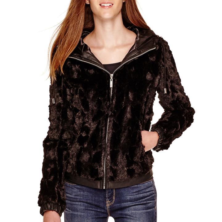 Jou Jou Faux-fur Hooded Jacket
